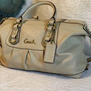 Authentic Coach Ashley Leather Satchel